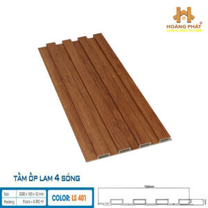 Lam sóng ốp tường HobiWood LS401