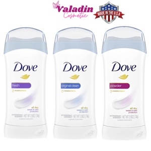 Lăn khử mùi Dove Powder 74g