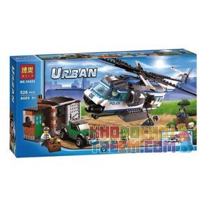 Lắp ráp Lego City máy bay cảnh sát 528 miếng ghép BELA 10423