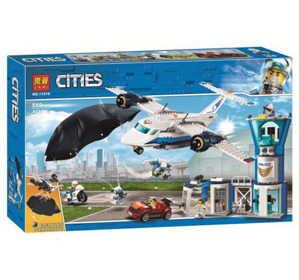 Lắp ráp Lego City máy bay cảnh sát 559 miếng ghép LARI 11210