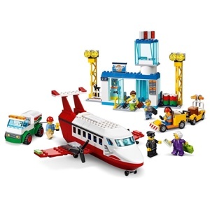 Lắp ráp Lego City máy bay chở khách 322 miếng ghép LARI 11615