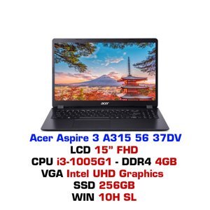 Laptop Acer Aspire 3 A315-58-3939 NX.ADDSV.001 - Intel Core i3 1115G4, 4GB RAM, SSD 256GB, Intel UHD Graphics, 15.6 inch