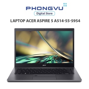 Laptop Acer Aspire 5 A514-55-5954 NX.K5BSV.001 - Intel core i5-1235U, 16GB RAM, SSD 512GB, Intel Iris Xe Graphics, 14 inch