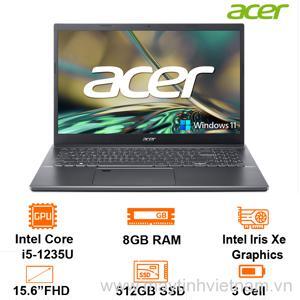 Laptop Acer Aspire 5 A515-57-52Y2 NX.K3KSV.003 - Intel core i5-1235U, 8GB RAM, SSD 512GB, Intel Iris Xe Graphics, 15.6 inch