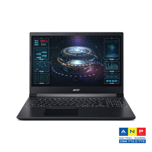 Laptop Acer Aspire 7 A715-75G-58U4 NH.Q97SV.004 - Intel Core i5-10300H, 8GB RAM, SSD 512GB, Nvidia GeForce GTX 1650 4GB GDDR6, 15.6 inch