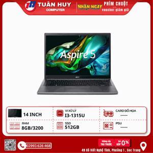 Laptop Acer Aspire A514 56P 35X7 NX.KHRSV.001 - Intel Core i3-1315U, RAM 8GB, 512GB SSD, Intel UHD Graphics, 14 inch