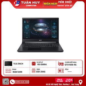 Laptop Acer Gaming Aspire 7 A715-42G-R4XX NH.QAYSV.008 - AMD Ryzen R5-5500U, 8GB RAM, SSD 256GB, Nvidia GeForce GTX 1650 4GB GDDR6, 15.6 inch