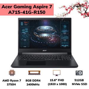 Laptop Acer Gaming Aspire 7 A715-41G-R150 NH.Q8SSV.004 - AMD Ryzen 7-3750H, 8GB RAM, SSD 512GB, Nvidia Geforce GTX 1650Ti 4GB GDDR6, 15.6 inch