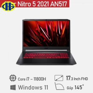 Laptop Acer Nitro 5 Eagle 2021 AN517-54-79L1 - Intel core i7- 11800H, 16GB RAM, SSD 1TB, Geforce RTX 3050Ti, 17.3 inch