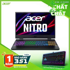 Laptop Acer Nitro 5 Eagle AN515-57-51G6 NH.QD8SV.002 - Intel Core i5-11400H, 8GB RAM, SSD 512GB, Nvidia GeForce RTX 3050 4GB GDDR6, 15.6 inch