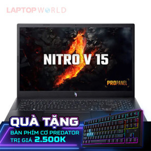 Laptop Acer Nitro V ANV15-51-73BT - Intel core i7-13620H, 16GB RAM, SSD 512GB, Nividia Geforce RTX 2050 4GB, 15.6 inch