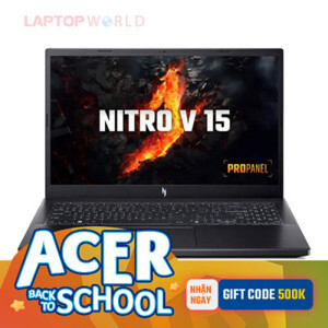 Laptop Acer Nitro V ANV15-51-73BT - Intel core i7-13620H, 16GB RAM, SSD 512GB, Nividia Geforce RTX 2050 4GB, 15.6 inch
