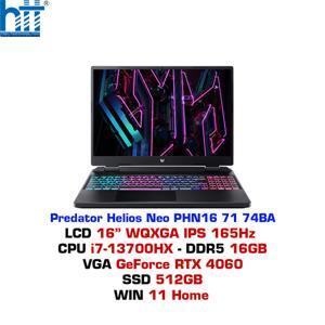 Laptop Acer Predator Helios Neo PHN16-71-74BA NH.QLUSV.004 - Intel Core i7-13700HX, 16GB RAM, SSD 512GB, Nvidia GeForce RTX 4060 6GB, 16 inch