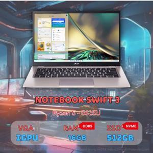 Laptop Acer Swift 3 SF314-44-R2U3 NX.K0WSV.001 - AMD Ryzen 5-5625U, 16GB RAM, SSD 512GB, AMD Radeon Graphics, 14 inch