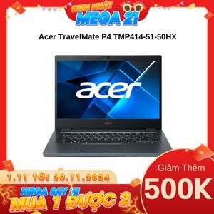 Laptop Acer TravelMate P4 TMP414-51-50HX NX.VP2SV.00T - Intel Core i5-1135G7, 8GB RAM, SSD 512GB, Intel Iris Xe Graphics, 14 inch