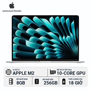 Laptop Apple Macbook Air 15 inch M2 2023 8-core CPU, 8GB RAM, 
256GB SSD, 10-core GPU