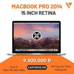 Laptop Apple Macbook Pro 2014 MGXA2/MGXC2 - Core i7-4770HQ, 16Gb RAM, 256Gb SSD, 15.4Inch