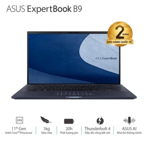 Laptop Asus ExpertBook B9 B9400CEA-KC0558T - Intel Core i5-1135G7, 8GB RAM, SSD 512GB, Intel Iris Xe Graphics, 14 inch