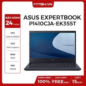 Laptop Asus ExpertBook P1410CJA-EK355T - Intel Core i5-1035G1, 8GB RAM, SSD 256GB, Intel UHD Graphics, 14 inch