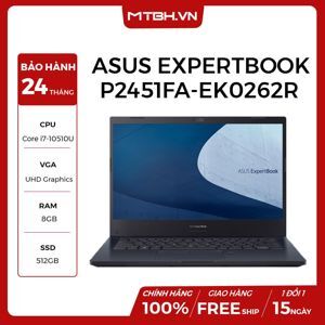 Laptop Asus ExpertBook P2451FA-EK0262R - Intel Core i7-10510U, 8GB RAM, SSD 512GB, Intel UHD Graphics, 14 inch
