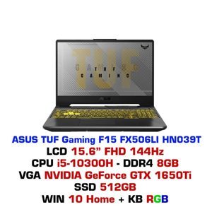 Laptop Asus Gaming TUF FX506LI-HN039T - Intel Core i5 10300H, 8GB RAM, 512GB SSD, 15.6 inch