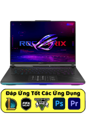 Laptop Asus ROG Strix G16 G614JI-N4084W - Intel Core  i7-13650HX, 16GB RAM, SSD 1TB, Nvidia GeForce RTX 4070 8GB GDDR6 + Intel UHD Graphics, 16 inch