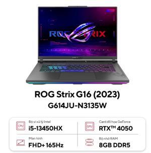 Laptop Asus ROG Strix G16 G614JU-N3135W - Intel Core i5-13450HX, 8GB RAM, SSD 512GB, Nvidia GeForce RTX 4050 6GB GDDR6 + Intel UHD Graphics, 16 inch