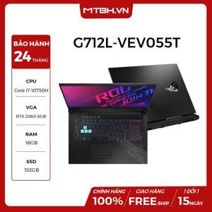 Laptop Asus ROG Strix G17 G712L-VEV055T - Intel Core i7-10750H, 16GB RAM, SSD 512GB, Nvidia GeForce RTX 2060 6GB GDDR6, 17.3 inch