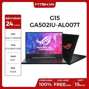 Laptop Asus Rog Zephyrus G15 GA502IU-AL007T - AMD Ryzen 7-4800HS, 8GB RAM, SSD 512GB, Nvidia GeForce GTX 1660Ti 6GB GDDR6, 15.6 inch