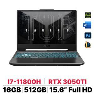 Laptop Asus Tuf Gaming F15 FX506HE HN377W - Intel Core i7-11800H, RAM 8GB, SSD 512GB, Nvidia GeForce RTX™ 3050Ti 4GB GDDR6 + Intel UHD Graphics, 15.6 inch