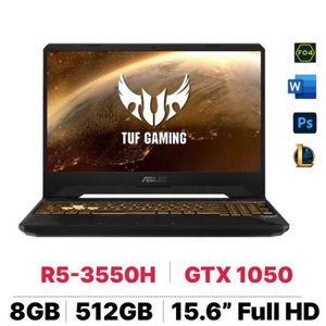 Laptop Asus TUF Gaming FX505DD-AL186T - AMD Ryzen 5 3550H, 8GB RAM, SSD 512GB, Nvidia GeForce GTX 1050 3GB GDDR5, 15.6 inch