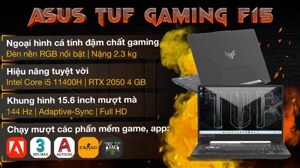 Laptop Asus TUF Gaming FX506HF HN014W - Intel Core i5-11400H, 8GB RAM, SSD 512GB, Nvidia Geforce RTX 2050, 15.6 inch