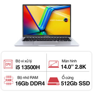 Laptop Asus VivoBook 14 A1405VA-KM095W - Intel Core i5-13500H, 16GB RAM, SSD 512GB, Intel Iris Xe Graphics, 14 inch