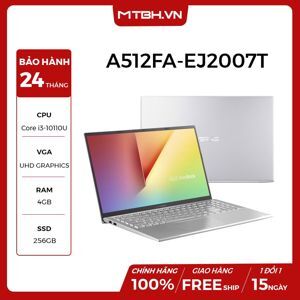 Laptop Asus VivoBook 15 A512FA-EJ2007T - Intel Core i3-10110U, 4GB RAM, SSD 256GB, Intel UHD Graphics, 15.6 inch