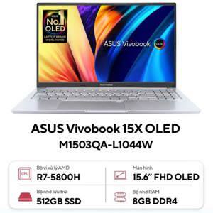 Laptop Asus Vivobook 15X OLED M1503QA-L1044W - AMD Ryzen 7-5800H, 8GB RAM, SSD 512GB, AMD Radeon Graphics, 15.6 inch