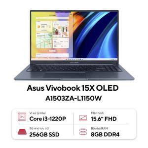 Laptop Asus Vivobook 15X OLED A1503ZA-L1150W - Intel Core i3-1220P, 8GB RAM, SSD 256GB, Intel UHD Graphics, 15.6 inch