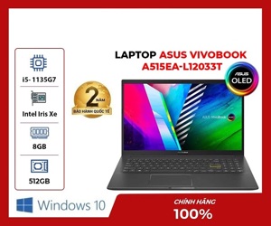 Laptop Asus Vivobook A515EA L12033T - Intel Core i5-1135G7, 8GB RAM, SSD 512GB, Intel Iris Xe Graphics, 15.6 inch