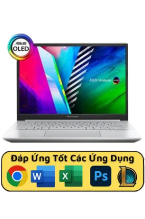 Laptop Asus Vivobook Pro 15 OLED M3500QC-L1327W - AMD Ryzen 7-5800H, 16GB RAM, SSD 512GB, Nvidia GeForce RTX 3050 VRAM 4GB GDDR6, 15.6 inch