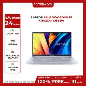 Laptop Asus Vivobook X1502ZA-EJ582W - Intel Core i7-1260P, 16GB RAM, SSD 512GB, Intel Iris Xe Graphics, 15.6 inch
