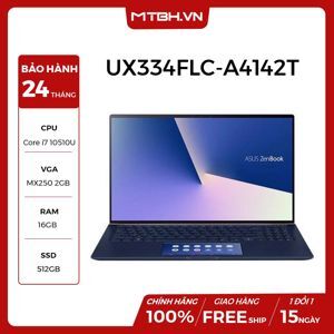 Laptop Asus Zenbook 13 UX334FLC-A4142T - Intel Core i5-10210U, 16GB RAM, SSD 512GB, Nvidia GeForce MX250 2GB GDDR5, 13.3 inch