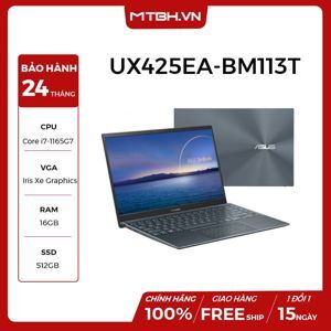 Laptop Asus ZenBook 14 UX425EA-BM113T - Intel Core i7-1165G7, 16GB RAM, SSD 512GB, Intel Iris Xe Graphics, 14 inch