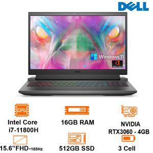 Laptop Dell G15 5511 70283448 - Intel Core i7 11800H, 16GB RAM, SSD 512GB, Nvidia RTX3060 6GB DDR6, 15.6 inch