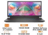 Laptop Dell Gaming G15 5511 P105F006BGR - Intel Core i7, 16GB RAM, SSD 512GB, Intel UHD Graphics + Nvidia GeForce RTX 3050 Ti, 15.6 inch