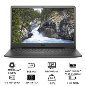 Laptop Dell Inspiron 3505 Y1N1T1 - AMD R3-3250U, 8GB RAM, SSD 256GB, AMD Radeon Vega 3 Graphics, 15.6 inch