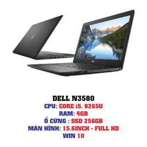 Laptop Dell Inspiron 3580I P75F106N80I - Intel Core i5 - 8265U, 4GB RAM, HDD 1TB, Intel HD Graphics 620, 15.6 inch