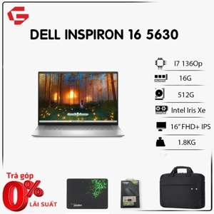 Laptop Dell Inspiron 5630 - Intel Core i7-1360P, 16GB RAM, SSD 512GB, Intel Iris Xe Graphics, 16 inch