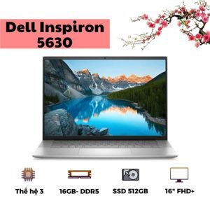 Laptop Dell Inspiron 5630 - Intel Core i5-1340P, 16GB RAM, SSD 512GB, Intel Iris Xe Graphics, 16 inch