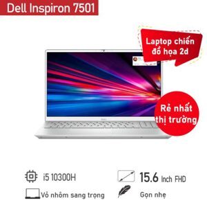 Laptop Dell Inspiron 7501 - Intel Core i5-10300H, 8Gb RAM, SSD 256GB, Intel UHD Graphics, 15.6 inch