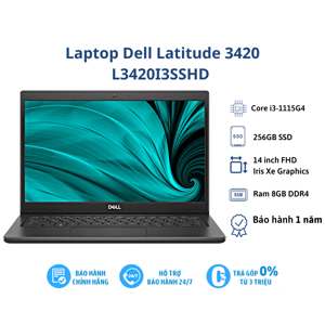 Laptop Dell Latitude 3420 L3420I3SSHD - Intel Core i3-1115G4, RAM 8GB, SSD 256GB, Intel UHD Graphics, 14 inch