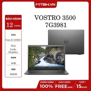 Laptop Dell Vostro 15 3500 7G3981 - Intel core i5-1135G7, 8GB RAM, SSD 256GB, Intel Iris Xe Graphics, 15.6 inch